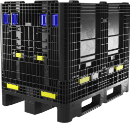 Orbis Europe_GitterPak_Steel Gitterbox Replacement ORBIS GitterPak 1200 x 800, faltbare Großladungsträger aus Kunststoff